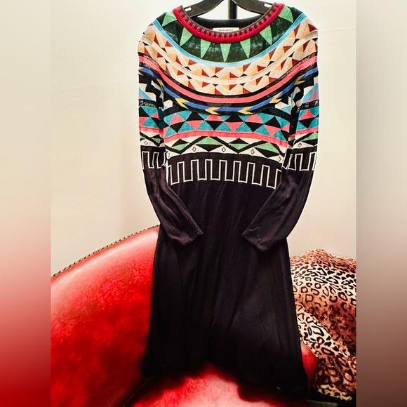 Anthropologie Aldomartins Lucerne Multicolor Sweater Dress Size XS - Picture 4 of 16